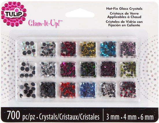 Tulip Hotfix Kristallen 3-6 mm Multigekleurd 700 stuks
