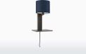 GOOD&MOJO Wandlamp Andes - Bamboe Zwart/Blauw - 19x24x36cm