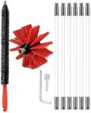 Brosse de ramonage avec tiges flexibles
