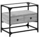 VidaXL TV-meubel met glazen blad 60x35x51 cm bewerkt hout grijs sonoma