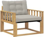 vidaXL - Buiten - bank - set - Massief - Acaciahout - en - Textilene