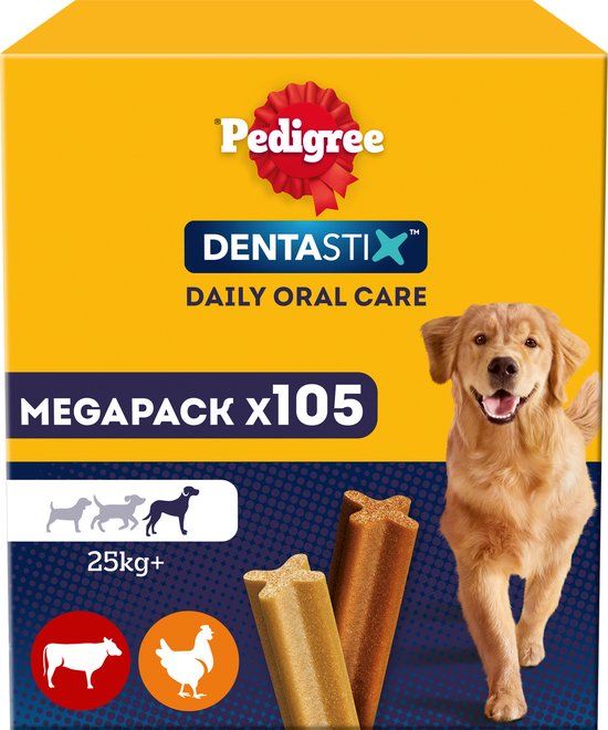 Pedigree Dentastix Maxi - Gebitsverzorgende Kauwstaven - 105 stuks