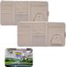 Famanu Beige Organiseur Pare-soleil Voiture - 2 pièces