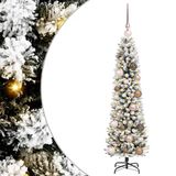 vidaXL Sapin de Noël artificiel Blanc 120 cm PVC Métal Plastique