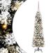 vidaXL Sapin de Noël artificiel Blanc 120 cm PVC Métal Plastique