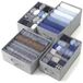edihome, Closet Organizer voor Kleding – Lade Organizer met Compartimenten, Opvouwbare Stoffen Ladeverdeler voor Ondergoed, Sokken en T-Shirts, Kast Organizer (3 Pack - Zonder Comp. - Lichtgrijs)