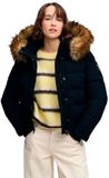 Superdry Everest Hooded Bomber Jas Dames Eclipse Navy
