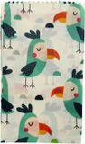Tu-Untangle Set van 3 Bijenwasdoeken (S/M/L) – Alternatief voor Vershoudfolie - Vogel