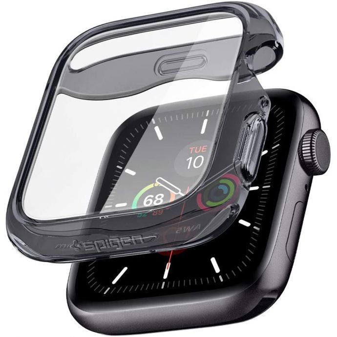 Spigen ACS01838 - Apple Watch Series SE 2 / SE / 6 / 5 / 4 - Zwart, Transparant