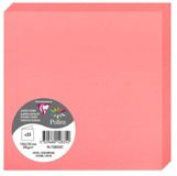 Clairefontaine 12835C - Pakket van 25 Dubbele Kaarten Vierkant 13,5x13,5cm Roze