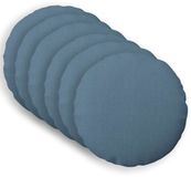 vidaXL - Kussensloop - 6 - st - HEERLEN - Jeans - Blauw - Ø - 30 - cm - Stof