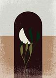Komar Silence Half Moon muurschildering 50x70 cm