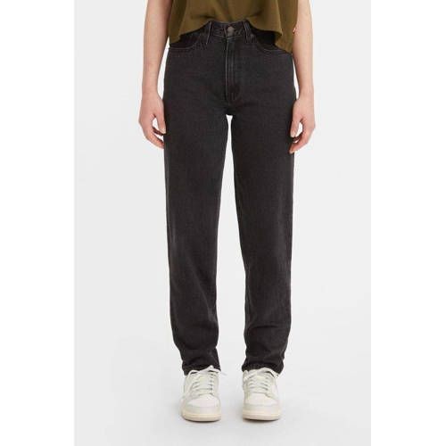 Levi's 80's High Waist Mom Jeans - Black Destructed