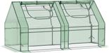 Merkloos / Sans marque Famanu Broeikas - Kweekkas - Plantenkast - Planten Kas - 180 x 90 x 90 - Groen - Dubbele laag - Deuren en ramen met Ritssluiting