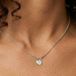 Argent Collier initiale - Cœur - 1 pièce