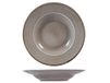 H&H Set 6 Piatti Pasta Reactive Grigio Cm 24