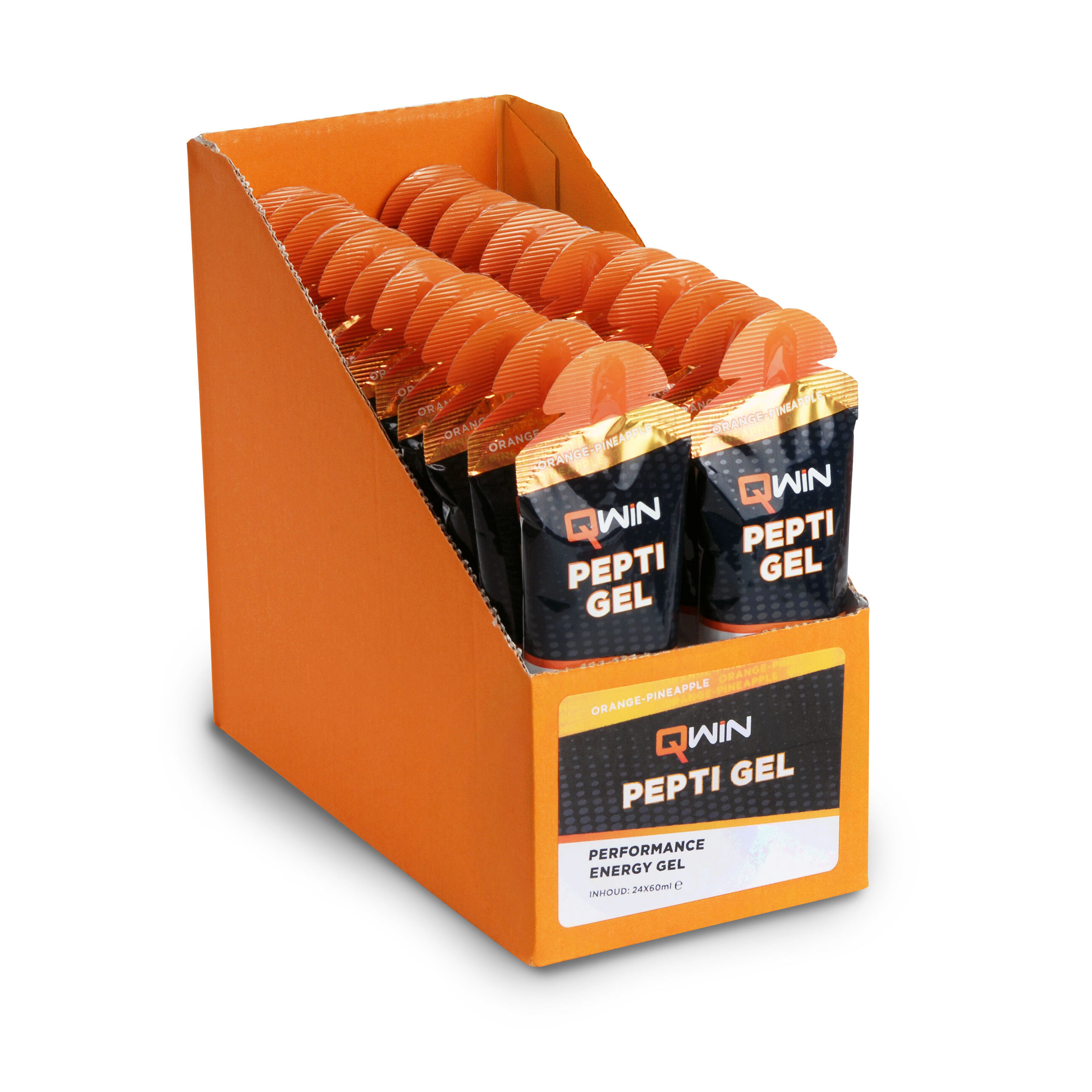 Qwin Pepti Gel Orange Pineapple Box