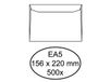 Quantore 500 Witte gegomde enveloppen EA 5 156 x 220 mm