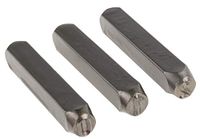 RS PRO 8 mm x 10 mm slagstempel set 9-delig, 0 → 9, lengte 66 mm