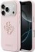 Guess PU Resin Logo Backcover - Geschikt voor iPhone 17 Pro Max - Roze