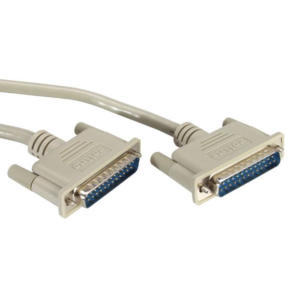 ROLINE RS232 Kabel D25 M/M 9,0m - Grijs