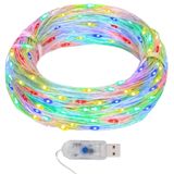 vidaXL Lichtsnoer met 400 microLED's meerkleurig 8 functies 40 m