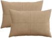 vidaXL Kussensloop 2 stuks ALMELO Bruin 30 x 50 cm corduroy