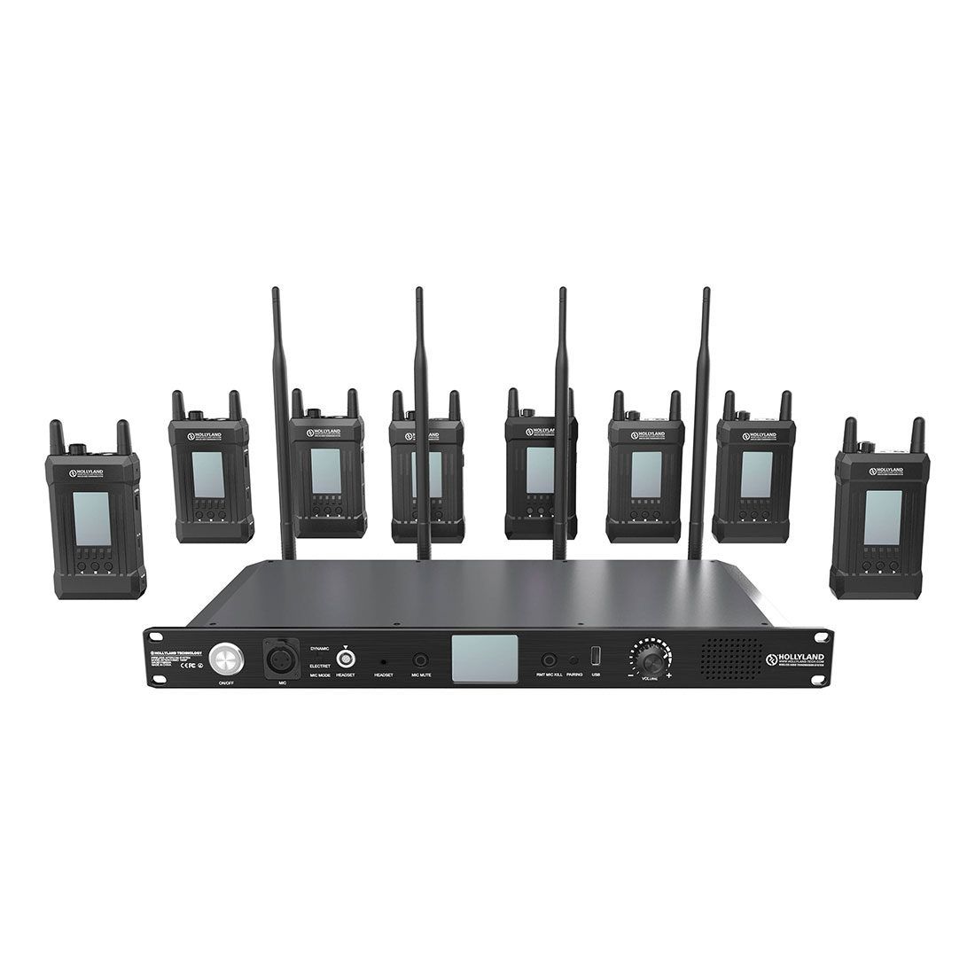 Hollyland Syscom 1000T Full Duplex Intercom System + 8 Beltpacks
