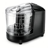 Cozary Elektrische keukenmolen, 350 ml, multifunctionele mini-keukenmachine met lemmet van roestvrij staal, hakmolen voor groenten, vlees, gedroogde vruchten, uien, knoflook, elektrische roerzeef