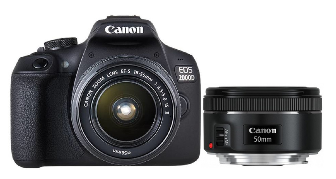 Canon 2000D + EF-S 18-55 IS II + EF 50mm