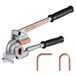 VEVOR Tube bender 3 in 1, 6.35 mm 9.5 mm 12.7 mm outside diameter, manual level tube bender, 180° aluminum and copper pipe bending tool for HVAC refrigerator repair