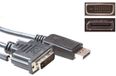 ACT AK3993 DisplayPort naar DVI-D kabel 1 meter Zwart