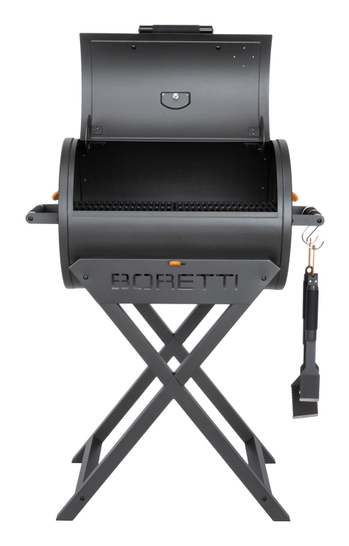 Boretti Fratello 2.0 Charcoal Barrel BBQ - Black