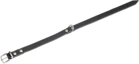FLAMINGO Hondenhalsband Rondo - 52 cm x 20 mm - 27cm x 10mm zwart