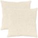 vidaXL Taie d'oreiller 2 pièces Blanc 80 x 80 cm Fausse fourrure de lapin