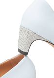 Woden Pumps Mie L Vrouwen Leer Maat 40 Lichtblauw Hakhoogte 5-7cm