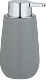 Wenko Zeepdispenser Badi Mat Grijs Keramiek 320ml