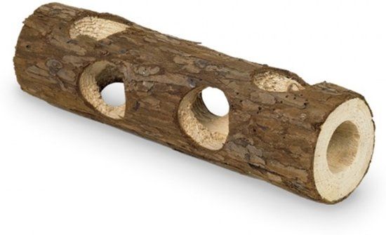 Nobby Woodland Tunnel - Knaagdierenspeelgoed - Bruin - 30 cm