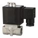 2-weg RIEGLER 2-weg magneetventiel »2KS«, roestvrij staal, NO, directgestuurd, 230 V, 50 Hz, mediumstemp. Maximale 80 °C / 90 °C, G 1/2, PN 0-7 bar.
