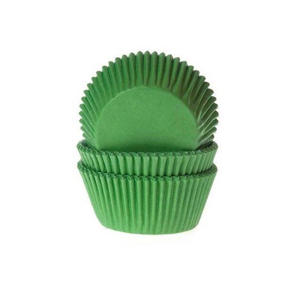 House of Marie Cupcake Cups Grasgroen 50x33mm - 50 stuks