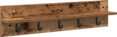 vidaXL Wandkapstok van oud hout, 80 x 10,5 x 18 cm