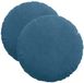 vidaXL Zitkussens - 2 stuks - Blauw - Ø 40 x 13 cm - Fluweel
