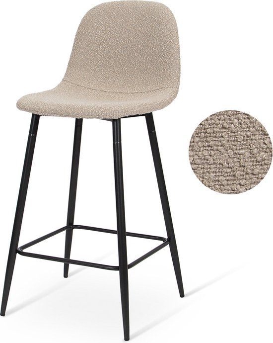 Milton & Oldbrook Milan Bar Stool - Taupe - 67.5cm