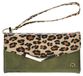 Mobilize 2in1 Gelly Clutch 2-en-1 pochette pour iPhone 12 Mini - 3 cartes Léopard Brun / Vert