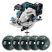 Makita accu-handcirkelzaag 18V DHS680, set met 5x HM-TCT zaagbladen van 165 mm