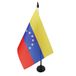 AZ FLAG Tafelvlag Venezuela oud 21x14 cm Polyester 100D Plastic Voet