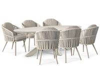 Santika Furniture Santika Marani/Lunea 240x120 cm dining tuinset 7-delig