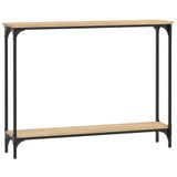 VidaXL Wandtafel 100x22,5x75 cm bewerkt hout sonoma eikenkleurig