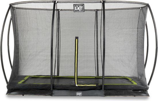 EXIT Silhouette Inground Trampoline - 244x366cm - Black with Safety Net