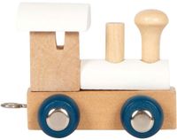 Small Foot Houten Lettertrein Polar - Locomotief Wit - 12
